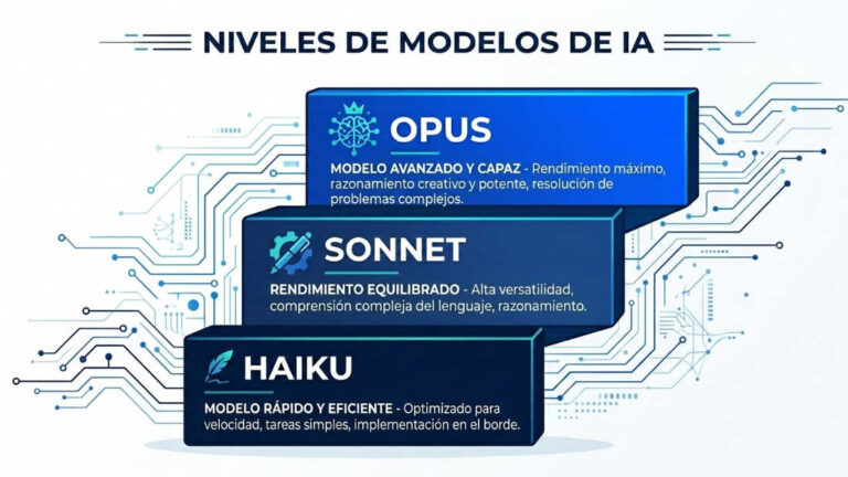 Comparativa visual de los modelos de Claude.ai Haiku Sonnet y Opus