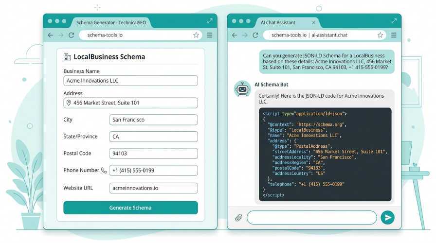 Herramientas gratuitas para generar Schema Markup: generador online y ChatGPT comparados
