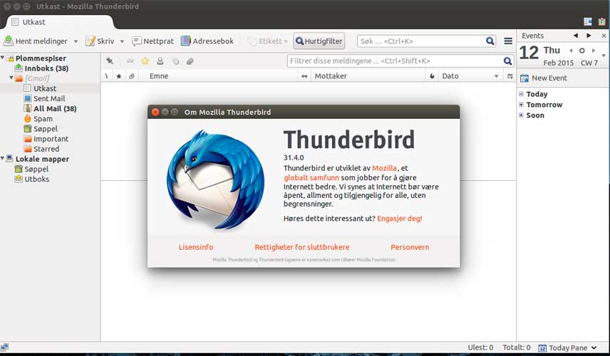 Mozilla Thunderbird. Los mejores clientes de correo electrónico para Windows.
