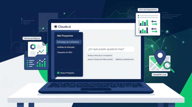 Configuración de Claude gratis para SEO local usando la función de Proyectos en Claude.ai