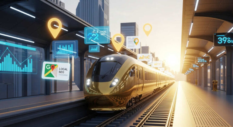 el tren de seo local esta a punto de partir