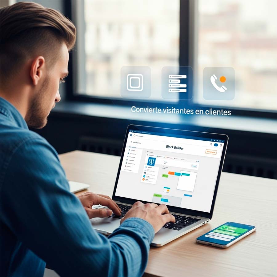 Convierte visitas en clientes con una Landing Profesional en WordPress