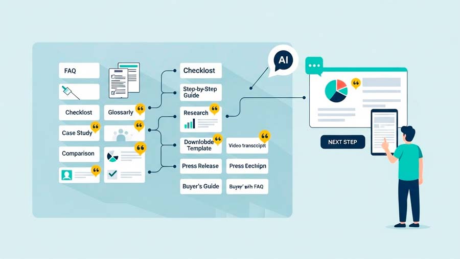 Tipos de contenidos para seo ia